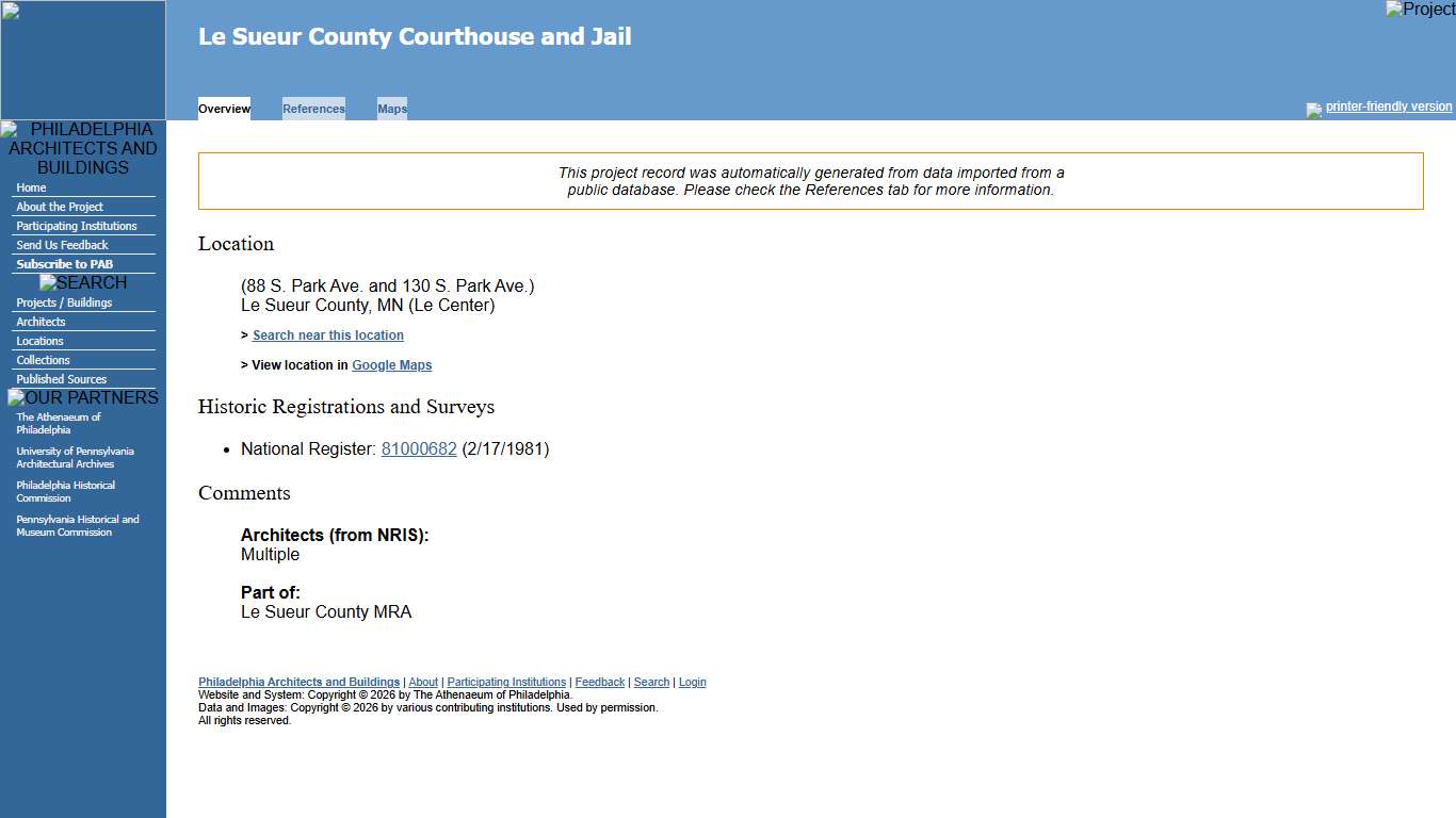 Le Sueur County Courthouse and Jail